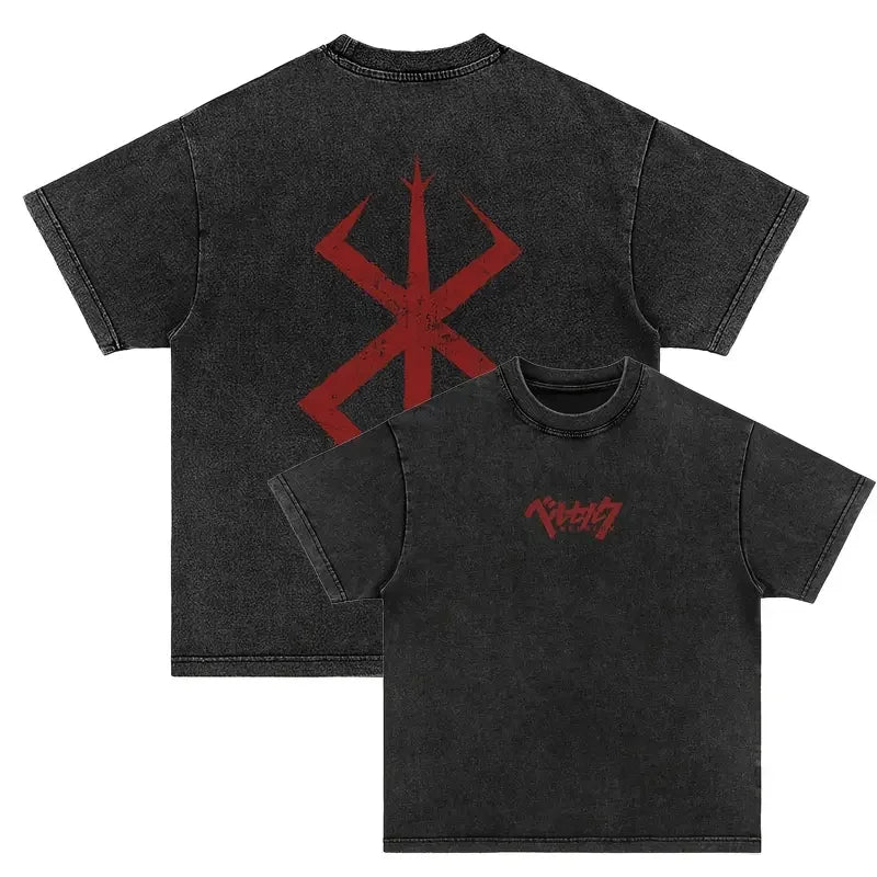 T-shirt Guts Berserk — Oversize Washed Coton Unisexe