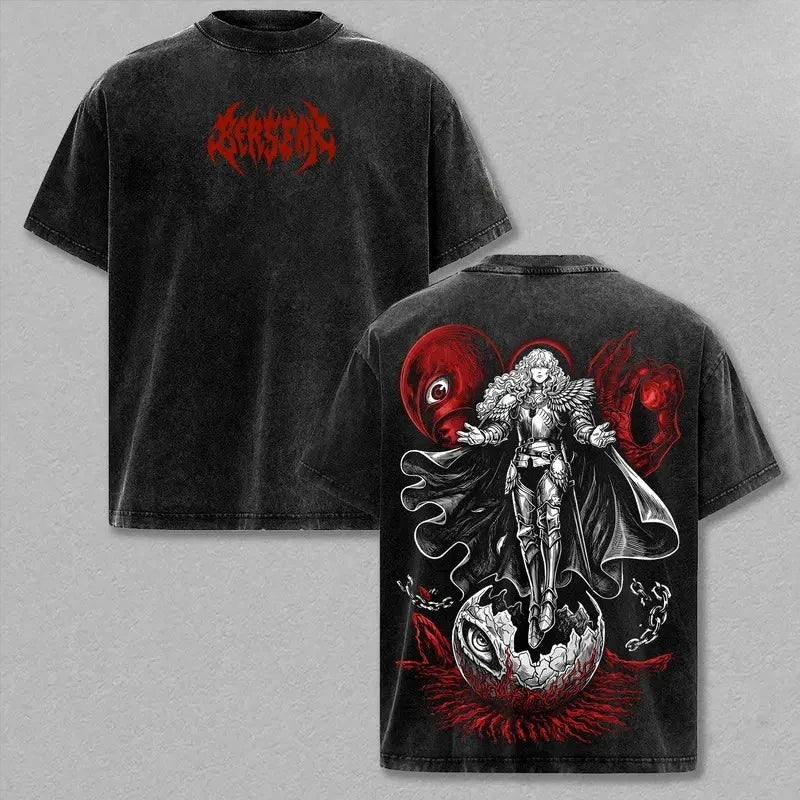 T-shirt Logo Berserk — Graphic Tee Vintage Washed Unisexe