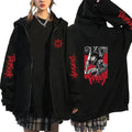 Hoodie Zippé Berserk — Symbole du Sacrifice, 100% Coton Unisexe