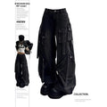 Cargo Baggy Femme — Jean Noir Oversize Style Gothique Y2K