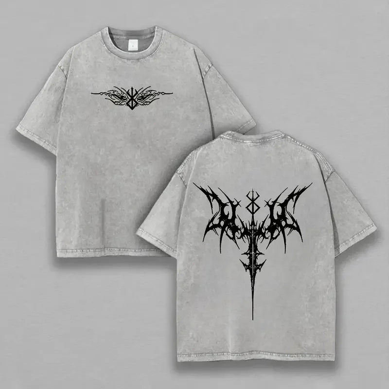 T-shirt Logo Berserk — Graphic Tee Vintage Washed Unisexe