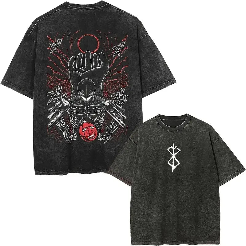 T-shirt Guts Berserk — Oversize Washed Coton Unisexe